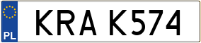 Trailer License Plate